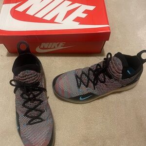 Nike KD 11 Black and Blue Knit Sneakers